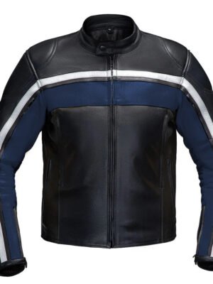 Legacy Blue Motorcycle Racing Leather Jacket
