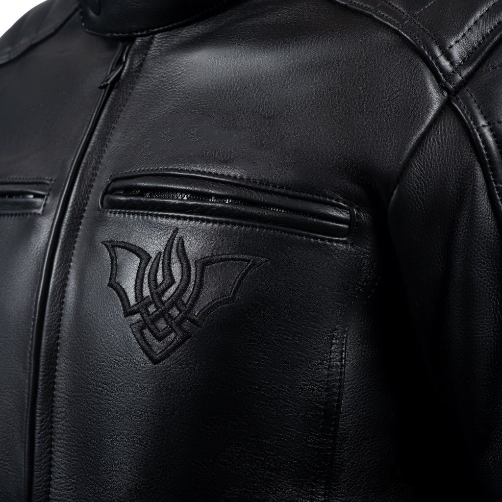 Dracula Motorcycle Leather Jacket - Image 8