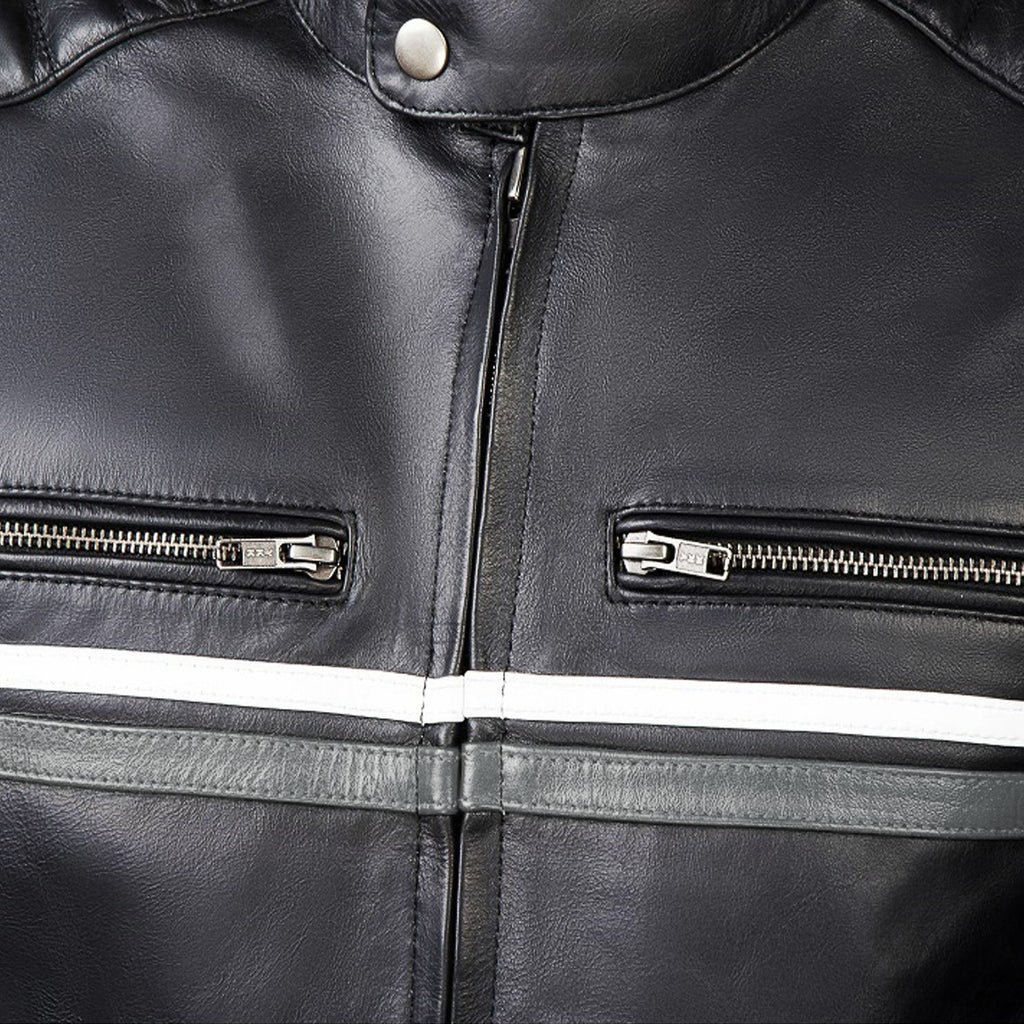 Metropolis Biker Leather Jacket - Image 5