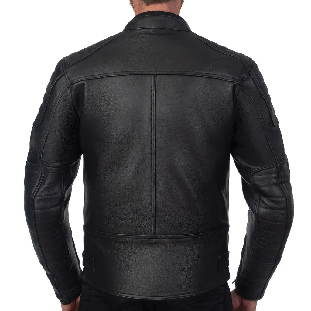 Challenger Men's Motorcycle Leather Jacket - Image 4