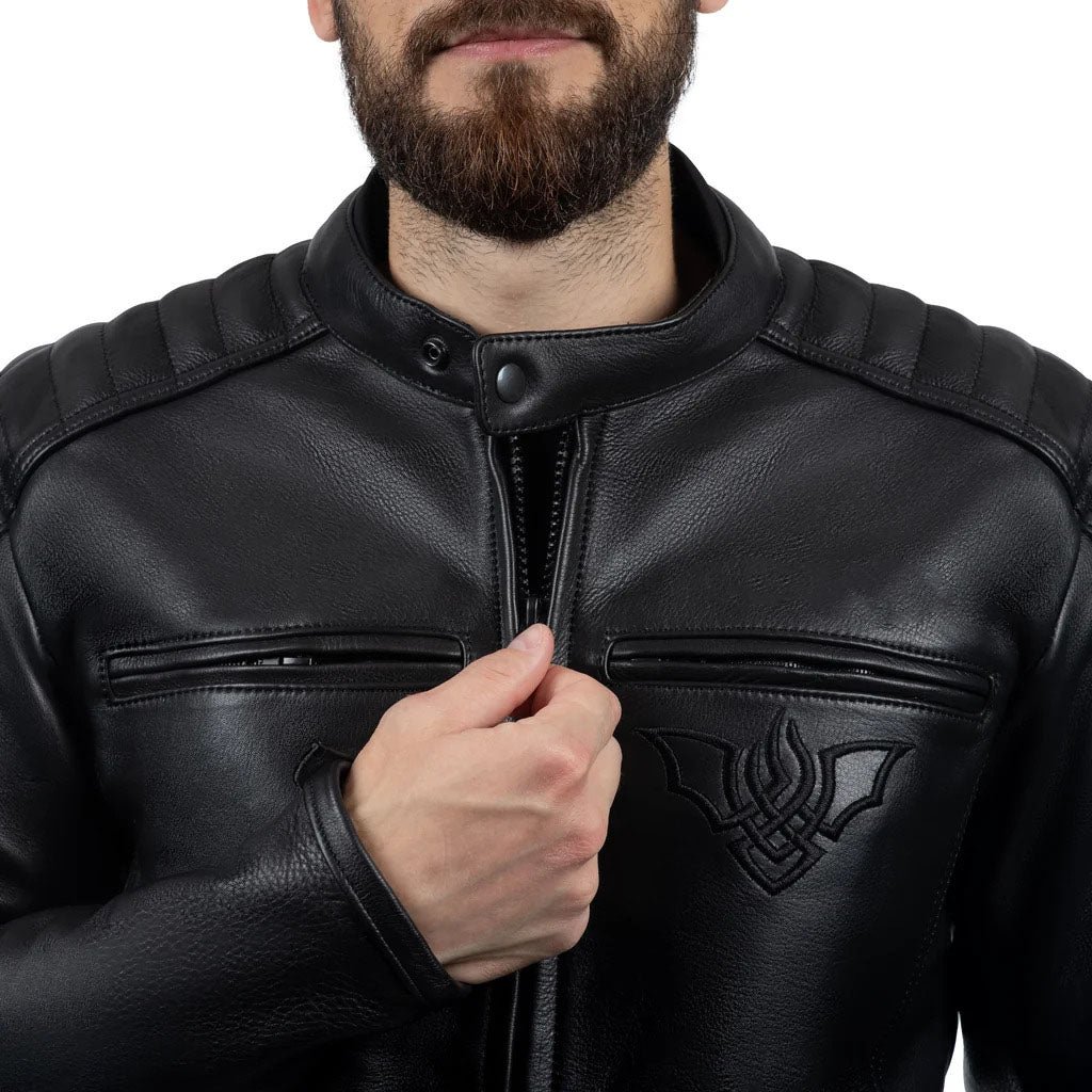 Dracula Motorcycle Leather Jacket - Image 4