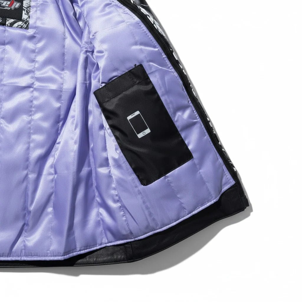Cabaret Women's Motorcycle Leather Jacket - Image 6