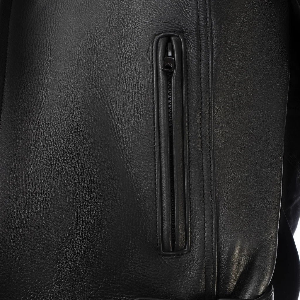 Challenger Men's Motorcycle Leather Jacket - Image 6