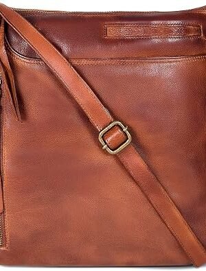 Genuine Leather Crossbody Bag For Women - Medium Cross Body Handbag Purse