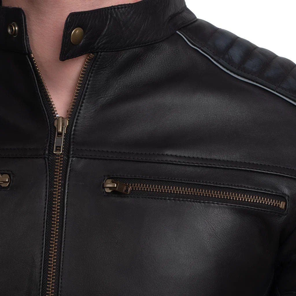 Motorcycle Leather Jacket - Image 5