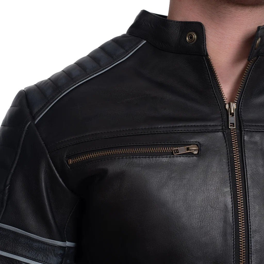 Motorcycle Leather Jacket - Image 4
