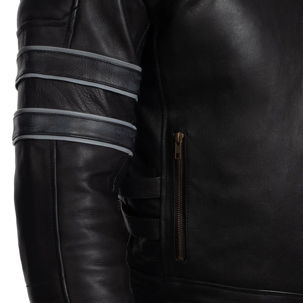 Motorcycle Leather Jacket - Image 6