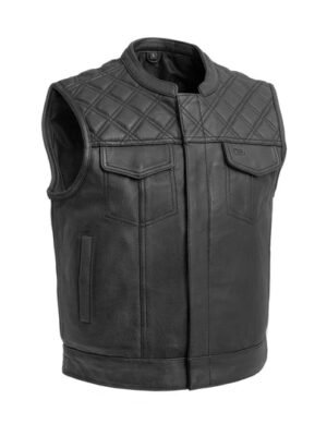 Mens Leather Vest