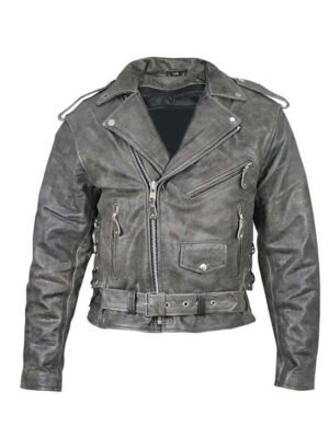 leather motor cycle jacket